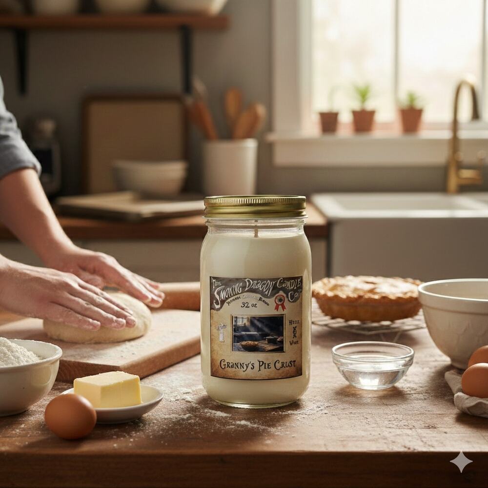 Granny's Pie Crust - 32 oz Coconut Wax Candle